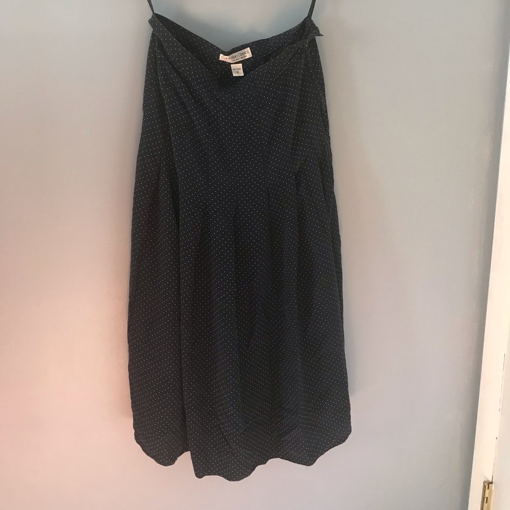 Calvin Klein Vintage midi polka-dot skirt